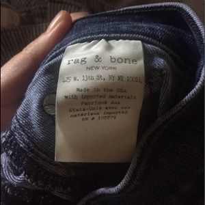 Rag & Bone - 10in skinny jean -size 26
